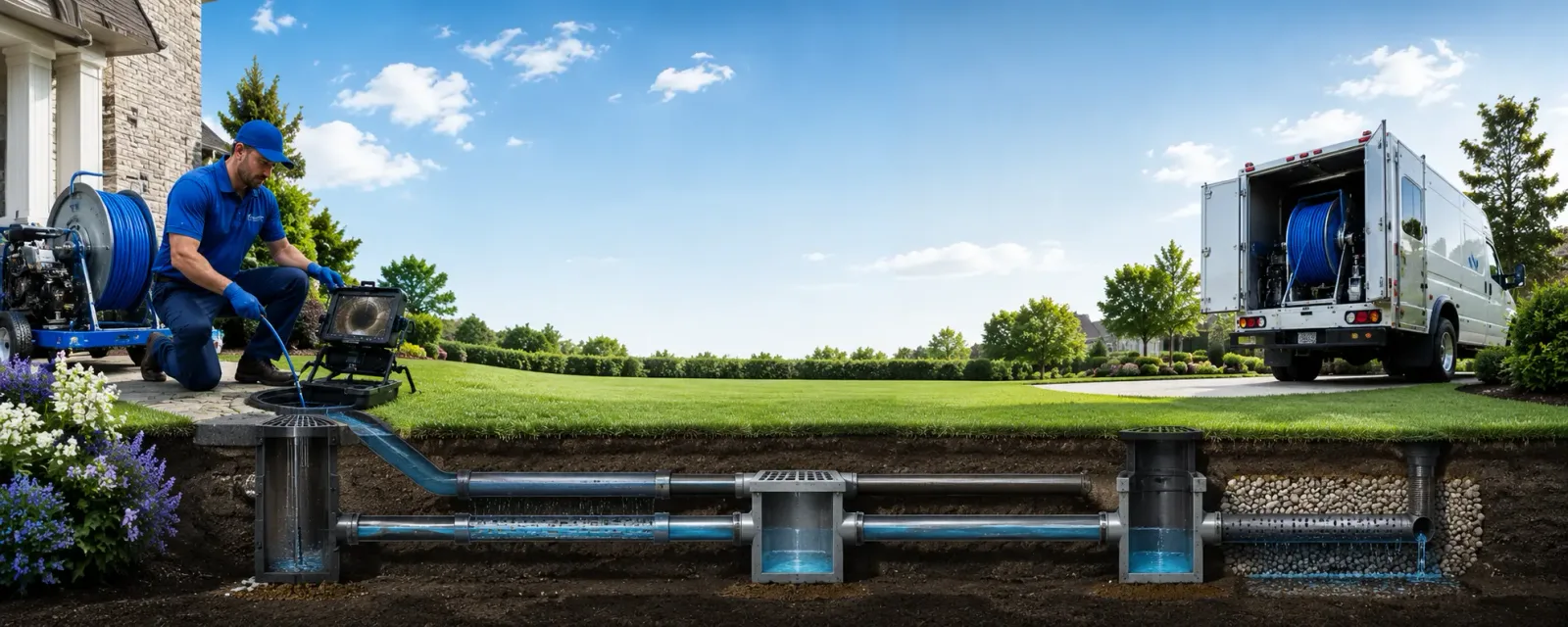 Outdoor drain cleaning information for Bondville, IL